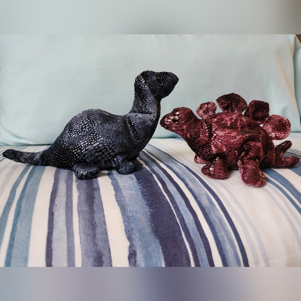 Vintage RUSS "ZONIES" Dinosaur Beanie Plush Toys